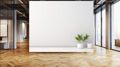 clean and minimalistic white background Wall mural