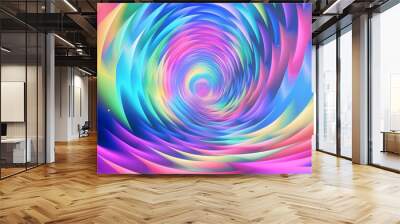 Hypnotic hyper space background with cosmic clouds Wall mural