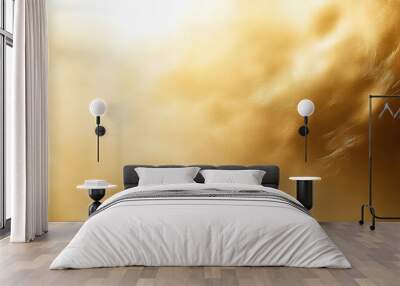 Golden Hour Cloudscape: Abstract, dreamy clouds bathed in the warm glow of the setting sun. Perfect for backgrounds, textures, or evoking feelings of serenity and tranquility.  Wall mural