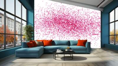 Festive pink, red and purple isolated confetti overlay Wall mural