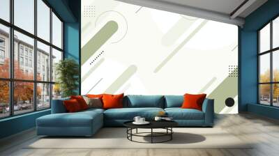 Abstract geometric shapes background in bright colors Wall mural