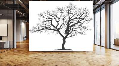 scary dead tree silhouette image Wall mural