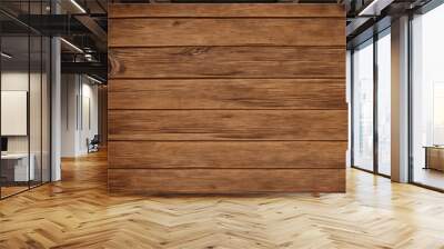 Surface of the old brown wood texture. Old dark textured wooden background. Top view. Wall mural