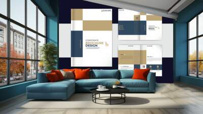 vector brochure for corporate area use Wall mural