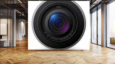 Camera photo lens 3D icon, realistic technology symbol design. Wall mural