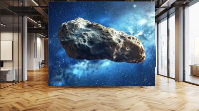 Large asteroid in empty space Wall mural