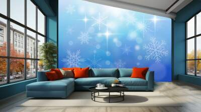 Magic winter background Wall mural