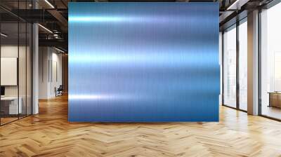 Metal texture background, silver pearl brushed metallic texture plate. Wall mural