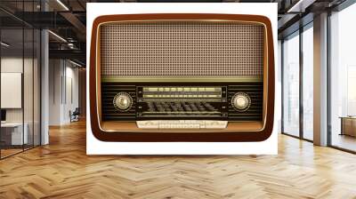 Radio retro. Wall mural