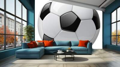 soccer ball 3d isolated Wall mural