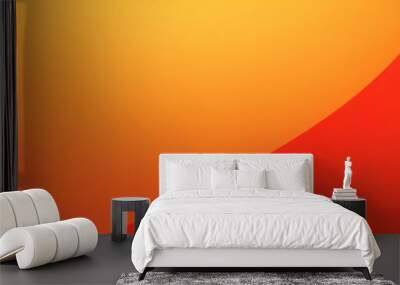 Gelb-orange-roter abstrakter Hintergrund für Design. Geometrische Formen. Dreiecke, Quadrate, Streifen, Linien. Farbverlauf. Modern, futuristisch. Helle dunkle Farbtöne. Webbanner. Wall mural