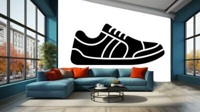 Running shoes icon fitness. Simple style sneaker. Wall mural