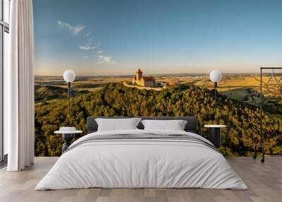 Veste Wachsenburg at sunset Thuringia Germany Wall mural