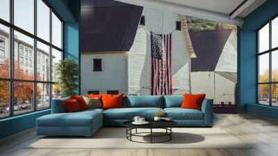 American flag barn Wall mural