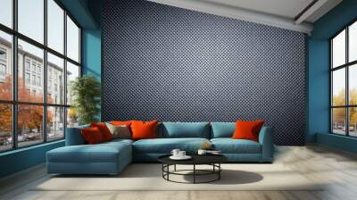 Modern black plastic background with a vignette effect Wall mural