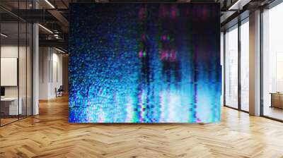 abstract distorted glitch texture Wall mural