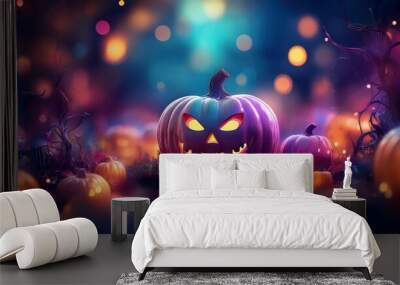 Spooky Halloween Background Wall mural