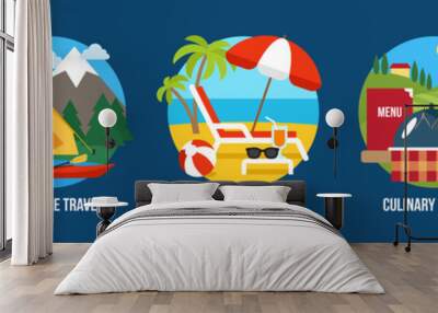 Tourism types Wall mural