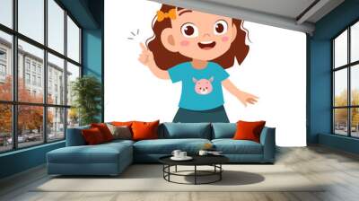 kid idea lamp sign vector Wall mural