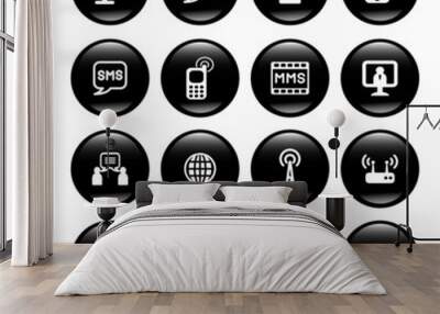 communication buttons Wall mural