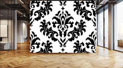 seamless damask pattern Wall mural