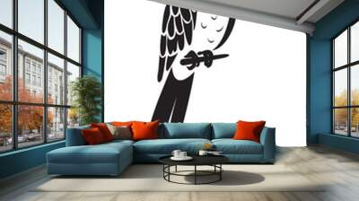 Parrot vector icon Wall mural