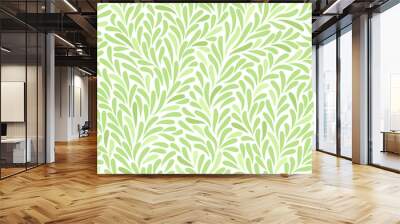 Seamless pattern with leafs Wall mural