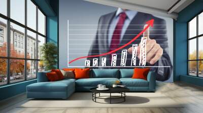 man with chart Wall mural