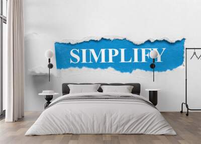 Simplify Wall mural