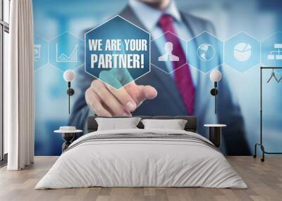 We are your Partner! / Businessman Wall mural