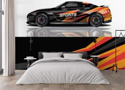 car decal wrap design vector Wall mural