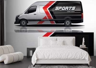 Van car Wrap design for company Wall mural