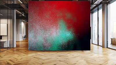 Multi-colored flying particles. 3d illustration. Background for the designer. Wall mural