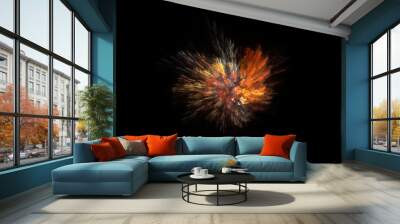 fractal illustration of combustion Wall mural