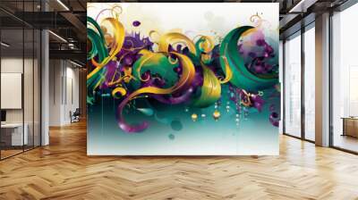 abstract background with lines on white back ground Wall mural