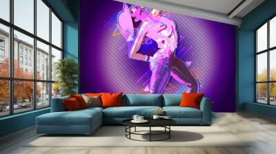 Nightlife, clubbing and dance artwork for party and music themed projects. Put our high energy, eye grabbing, custom digital art to work for you. Wall mural