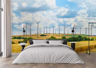 A big wind farm in north Germany Wall mural