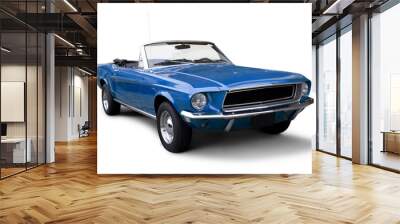 Beautiful American muscle car, exempted. Wall mural