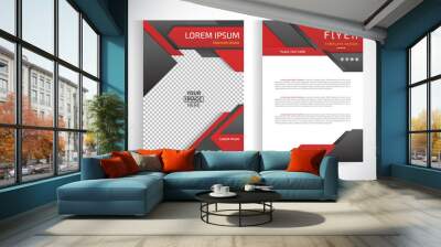 Abstract vector modern flyers brochure / annual report /design templates / stationery with white background in size a4 Wall mural