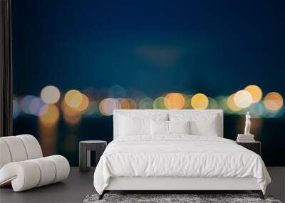 defocused bokeh lights Wall mural