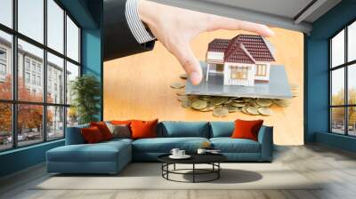 Mortgage home Wall mural