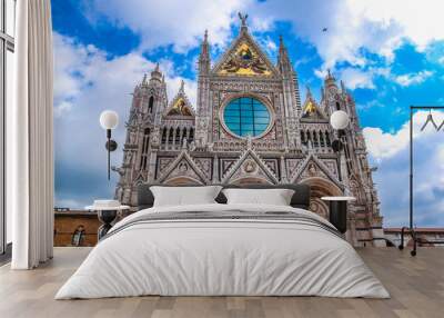 picture of the famous Siena Cathedral in Siena, Italy Wall mural