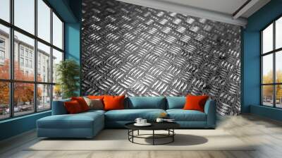 metal plate background Wall mural