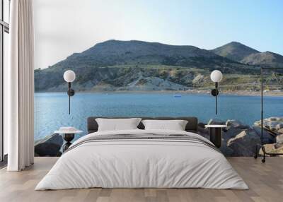 Seascape from turkish aegean island Gokceada Wall mural