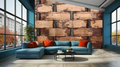 Elegant copper and silver background  Wall mural