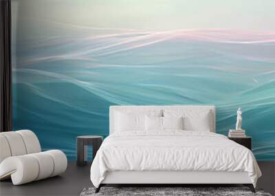 blue water wavy surface Wall mural