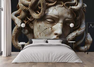 marble statue of the medusa Wall mural