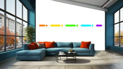 colorful line borders Wall mural