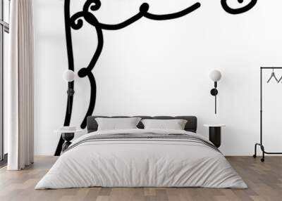 Corners Different Shapes Wall mural