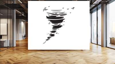 full storm silhouette Wall mural